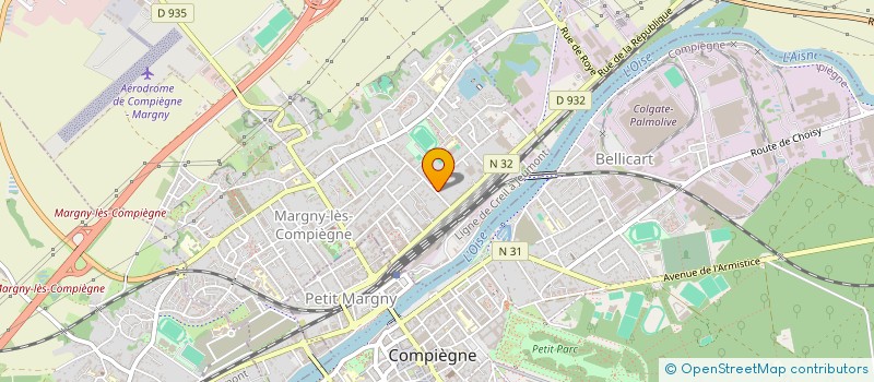 localisation de l'entreprise MADAME SOPHIE CARREAU  MARGNY-LES-COMPIEGNE