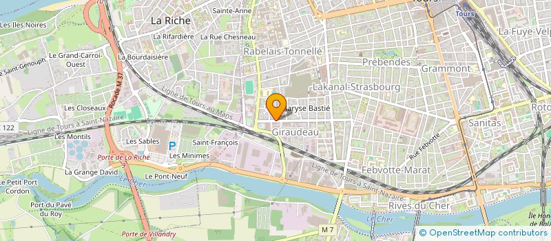 localisation de l'entreprise MADAME SOPHIE CARRERE  TOURS