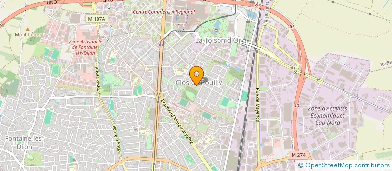 localisation de l'entreprise MADAME SOPHIE CARREY  DIJON