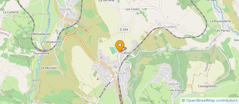 localisation de l'entreprise MADAME SOPHIE CARRIE  VALADY