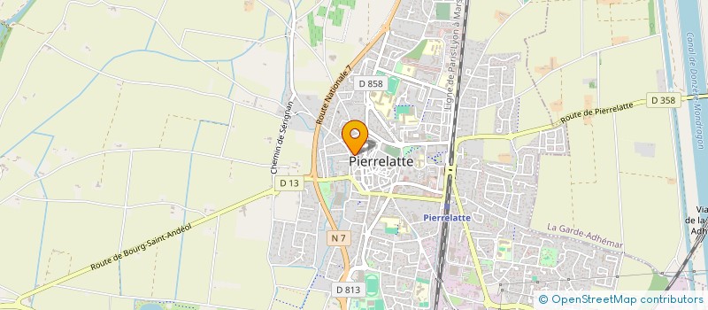 localisation de l'entreprise MADAME SOPHIE CASANOVA  PIERRELATTE