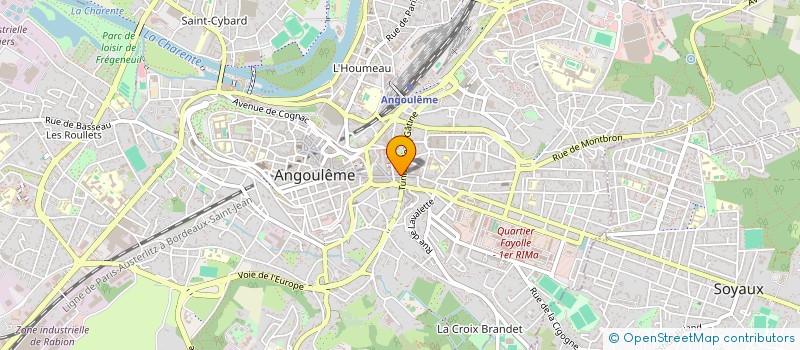 localisation de l'entreprise MADAME SOPHIE CASSEGRAIN à ANGOULEME