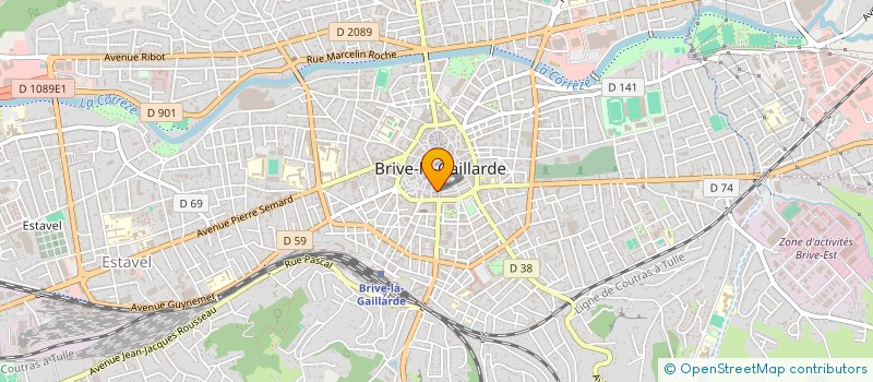 localisation de l'entreprise MADAME SOPHIE CASTAGNE  BRIVE-LA-GAILLARDE