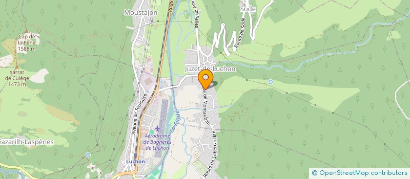 localisation de l'entreprise MADAME SOPHIE CASTAING  JUZET-DE-LUCHON