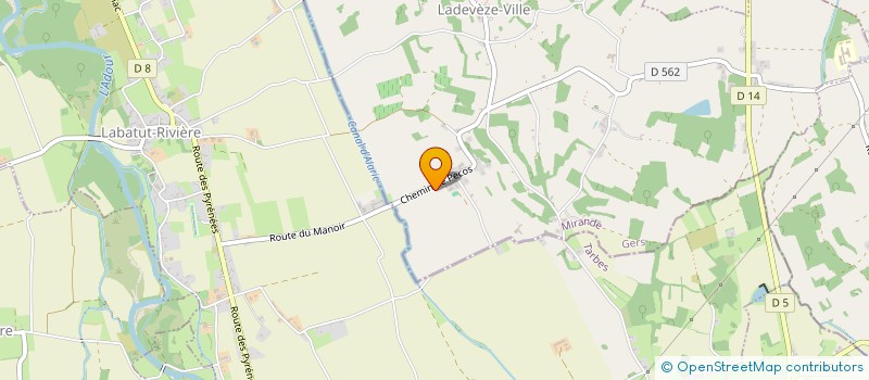 localisation de l'entreprise MADAME SOPHIE CASTEL DE COURVAL  LADEVEZE-VILLE