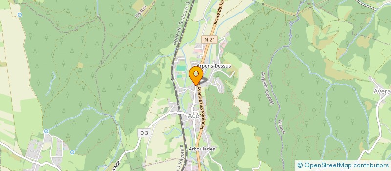 localisation de l'entreprise MADAME SOPHIE CASTEX  ADE