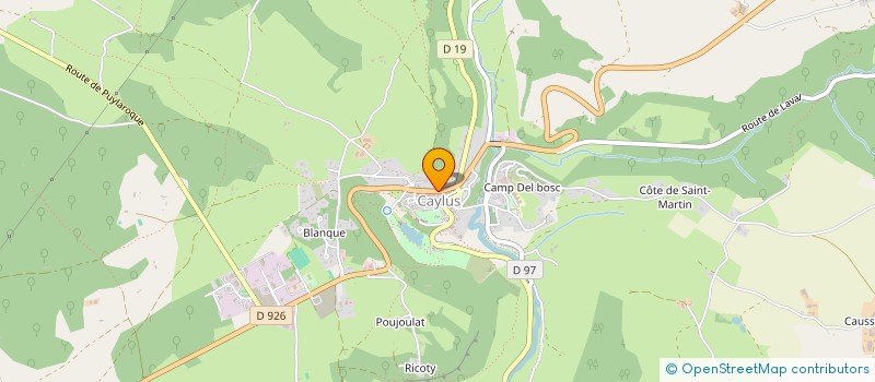 localisation de l'entreprise MADAME SOPHIE CAVALIER  CAYLUS