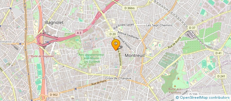 localisation de l'entreprise MADAME SOPHIE CERBELLE à MONTREUIL