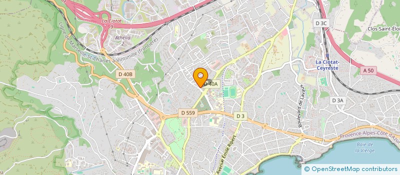 localisation de l'entreprise MADAME SOPHIE CESANA  LA CIOTAT