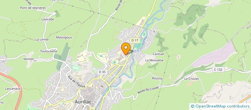 localisation de l'entreprise MADAME SOPHIE CHABRIER-JOURNIAC à AURILLAC