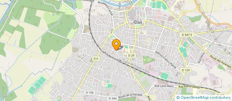 localisation de l'entreprise MADAME SOPHIE CHAGNEAU  DAX