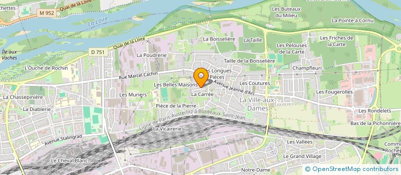 localisation de l'entreprise MADAME SOPHIE CHAIMBAULT  LA VILLE-AUX-DAMES