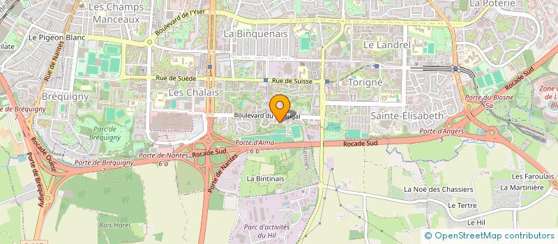 localisation de l'entreprise MADAME SOPHIE CHAMPIE  RENNES