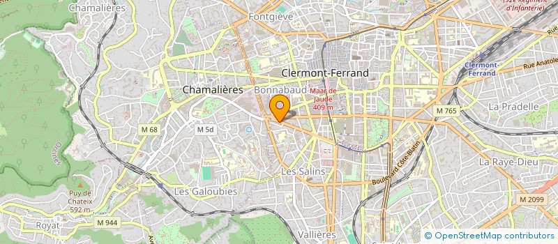 localisation de l'entreprise MADAME SOPHIE CHANDOUTIS à CLERMONT-FERRAND