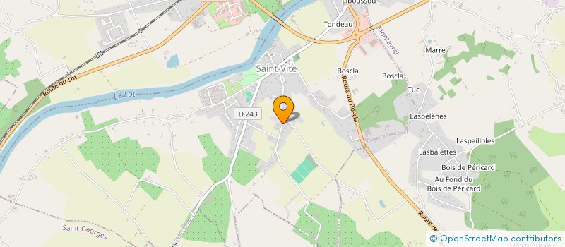 localisation de l'entreprise MADAME SOPHIE CHANET  SAINT-VITE