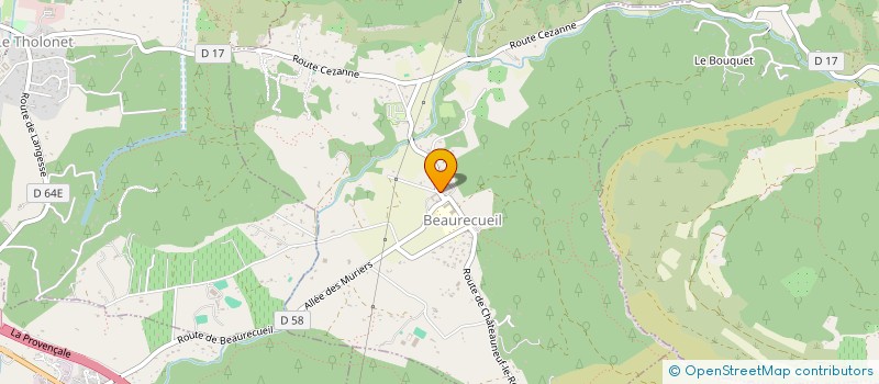 localisation de l'entreprise MADAME SOPHIE CHANTAL MURET  BEAURECUEIL