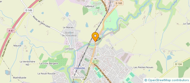 localisation de l'entreprise MADAME SOPHIE CHAPEAU  CHEMILLE-EN-ANJOU