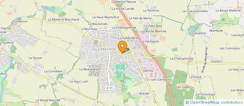 localisation de l'entreprise MADAME SOPHIE CHAPEAU  LA MEZIERE