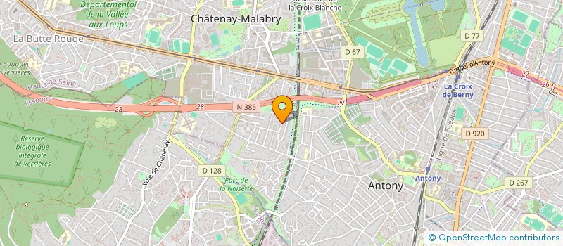 localisation de l'entreprise MADAME SOPHIE CHAPUIS à ANTONY