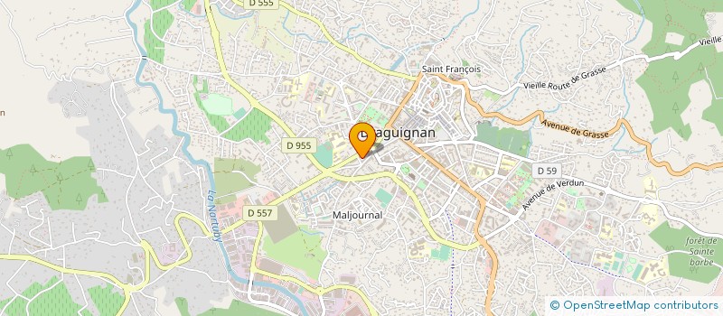 localisation de l'entreprise MADAME SOPHIE CHARBONNEAUD à DRAGUIGNAN