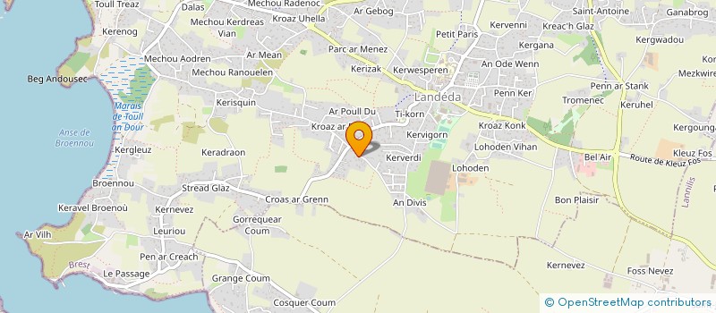 localisation de l'entreprise MADAME SOPHIE CHARRUAUD  LANDEDA