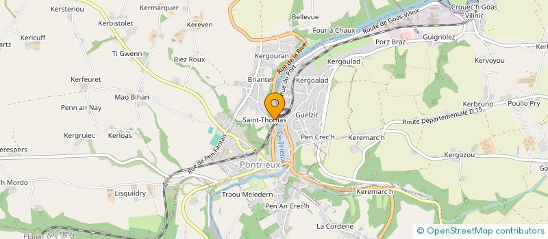 localisation de l'entreprise MADAME SOPHIE CHARTIER à PONTRIEUX