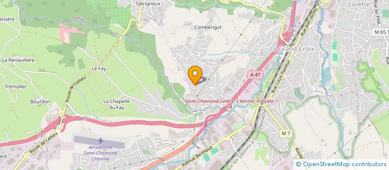 localisation de l'entreprise MADAME SOPHIE CHATELARD  LA GRAND-CROIX