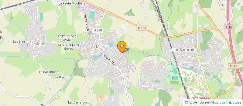 localisation de l'entreprise MADAME SOPHIE CHERON  LA MILESSE