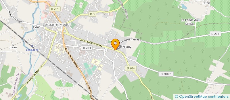 localisation de l'entreprise MADAME SOPHIE CHEVALIER  LESPARRE-MEDOC