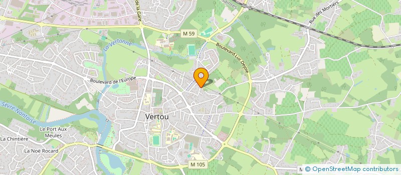 localisation de l'entreprise MADAME SOPHIE CHEVALIER  VERTOU