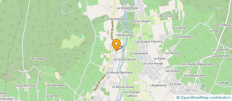 localisation de l'entreprise MADAME SOPHIE CHEVET  BOURGUEIL