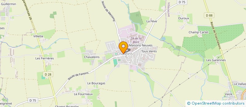 localisation de l'entreprise MADAME SOPHIE CHONE à CHALEINS