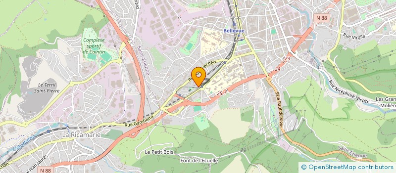 localisation de l'entreprise MADAME SOPHIE CHORAIN  SAINT-ETIENNE