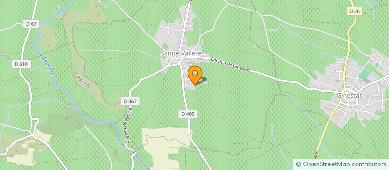 localisation de l'entreprise MADAME SOPHIE CHRETIEN  SAINTE-VALIERE