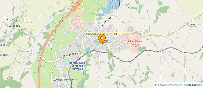 localisation de l'entreprise MADAME SOPHIE CHRISTOPHE  BARAQUEVILLE