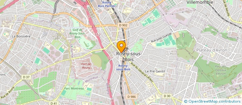 localisation de l'entreprise MADAME SOPHIE CHU  ROSNY-SOUS-BOIS