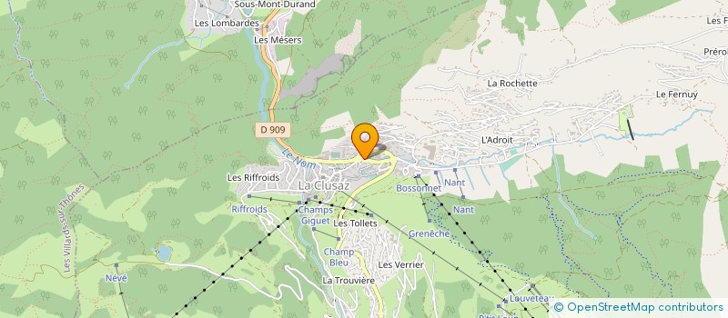 localisation de l'entreprise MADAME SOPHIE CLAUDE à LA CLUSAZ