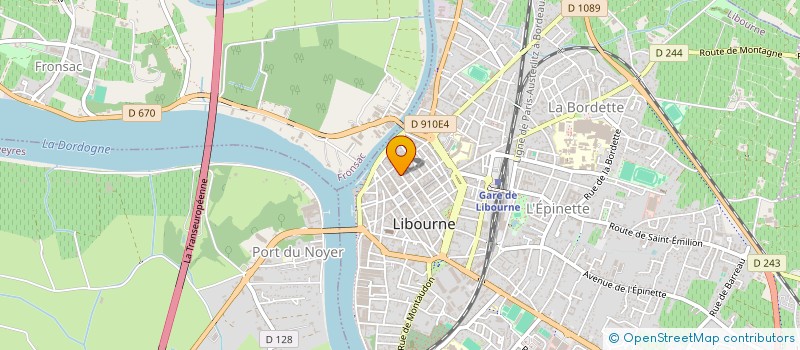 localisation de l'entreprise MADAME SOPHIE CLAVEL à LIBOURNE
