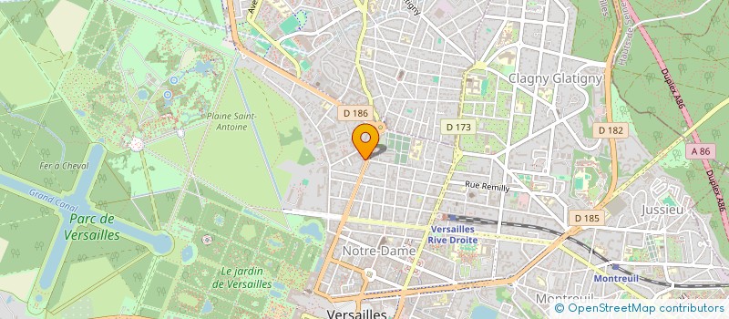 localisation de l'entreprise MADAME SOPHIE CLEMENT à VERSAILLES