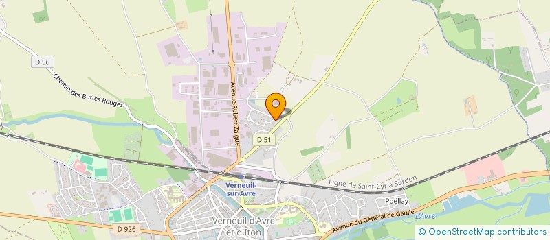 localisation de l'entreprise MADAME SOPHIE CLEMENT  VERNEUIL D'AVRE ET D'ITON