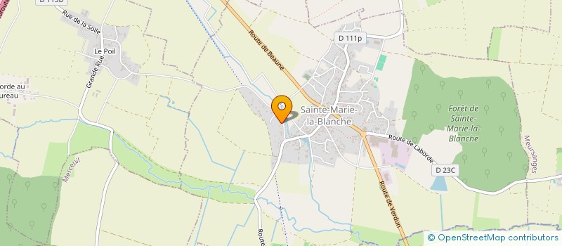 localisation de l'entreprise MADAME SOPHIE CLERC  SAINTE-MARIE-LA-BLANCHE