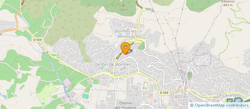localisation de l'entreprise MADAME SOPHIE CLERC à BORMES-LES-MIMOSAS