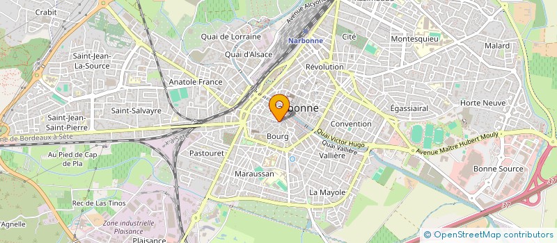 localisation de l'entreprise MADAME SOPHIE CLERY  NARBONNE