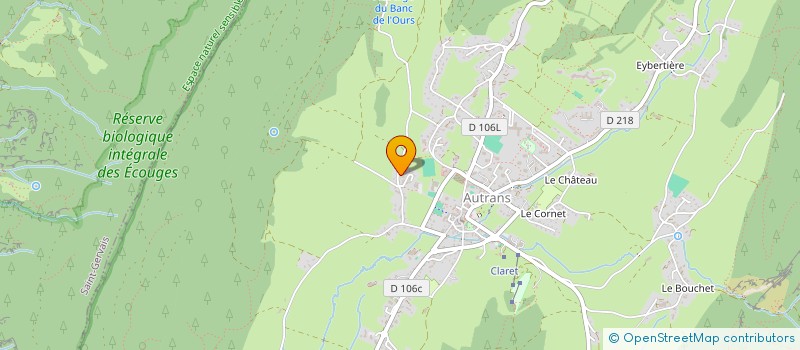 localisation de l'entreprise MADAME SOPHIE CLEYET  AUTRANS-MEAUDRE EN VERCORS