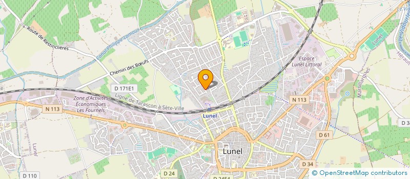 localisation de l'entreprise MADAME SOPHIE COCHENNEC  LUNEL