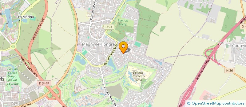 localisation de l'entreprise MADAME SOPHIE COELHO  MAGNY-LE-HONGRE