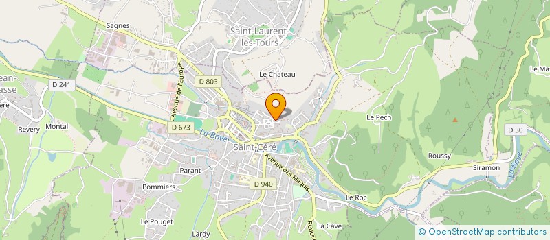 localisation de l'entreprise MADAME SOPHIE COLAS  SAINT-CERE