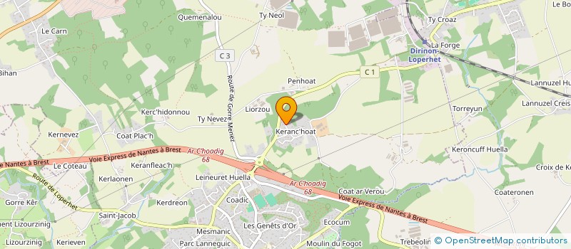 localisation de l'entreprise MADAME SOPHIE COLLEC  LOPERHET