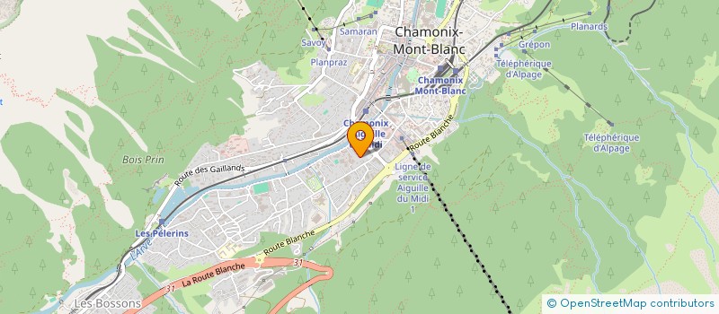 localisation de l'entreprise MADAME SOPHIE COLLIGNON  CHAMONIX-MONT-BLANC