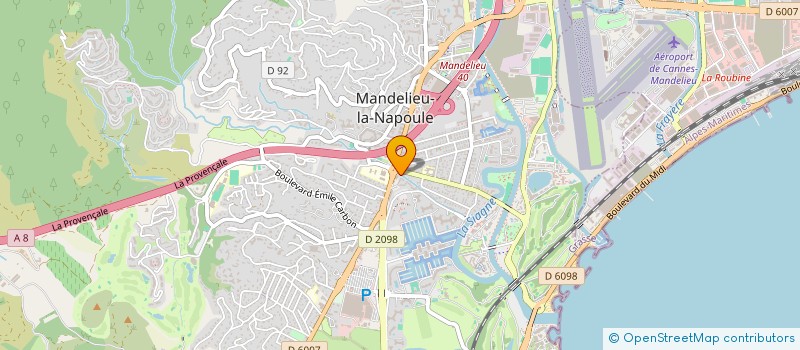 localisation de l'entreprise MADAME SOPHIE COLLOMP à MANDELIEU-LA-NAPOULE